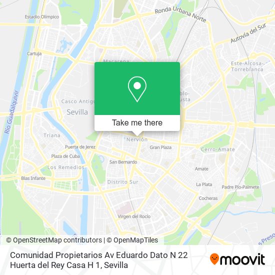 mapa Comunidad Propietarios Av Eduardo Dato N 22 Huerta del Rey Casa H 1