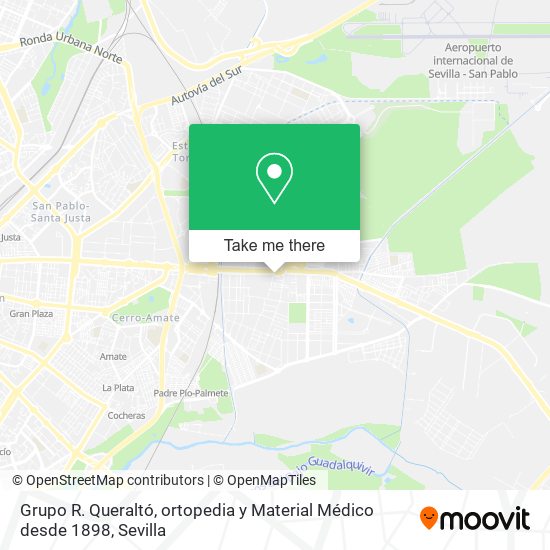 Grupo R. Queraltó, ortopedia y Material Médico desde 1898 map