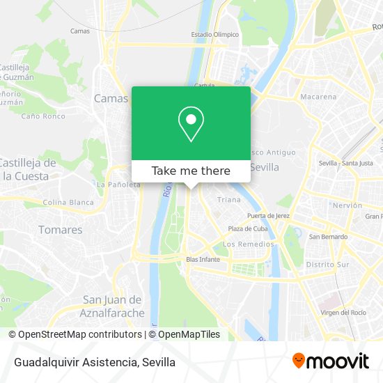 Guadalquivir Asistencia map
