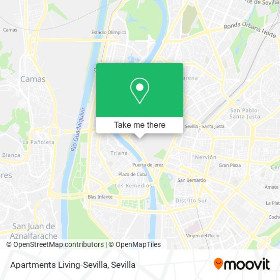 Apartments Living-Sevilla map