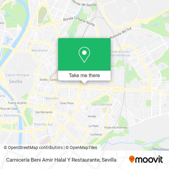 Carnicería Beni Amir Halal Y Restaurante map