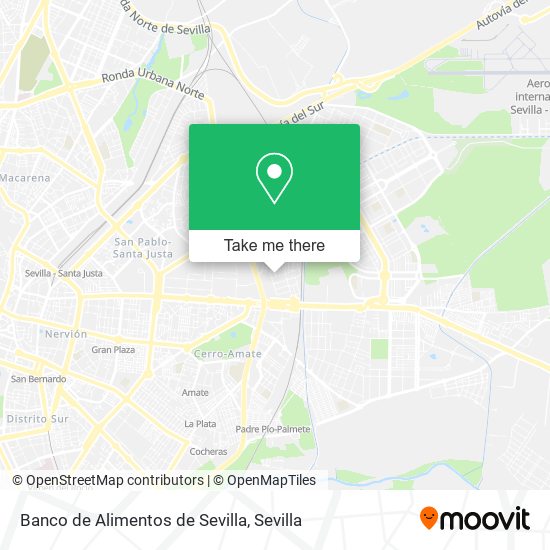 mapa Banco de Alimentos de Sevilla