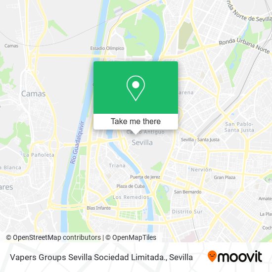 Vapers Groups Sevilla Sociedad Limitada. map