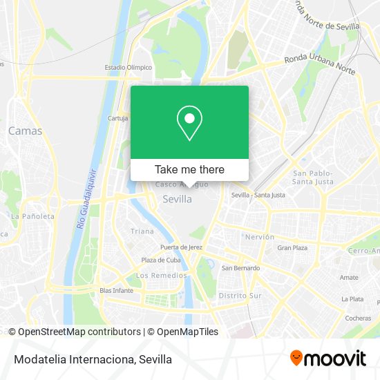 Modatelia Internaciona map