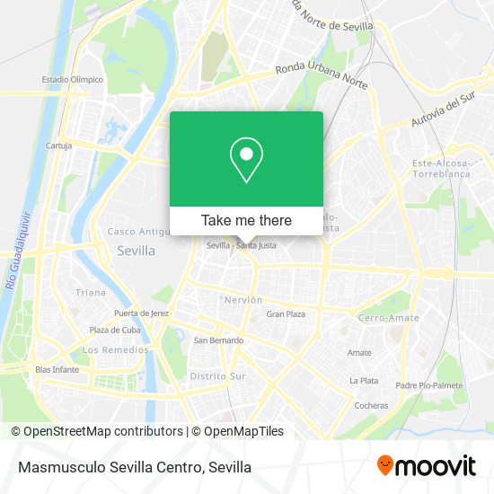 Masmusculo Sevilla Centro map