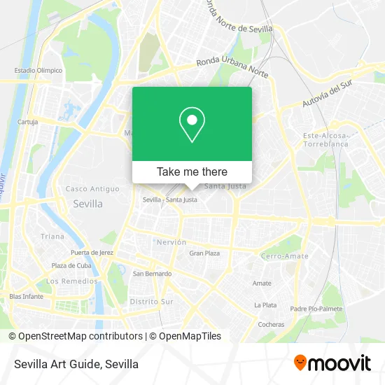 Sevilla Art Guide map