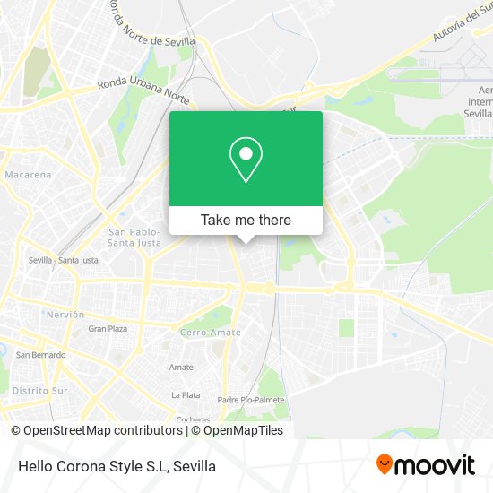 Hello Corona Style S.L map