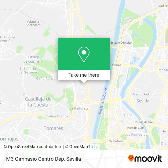 M3 Gimnasio Centro Dep map