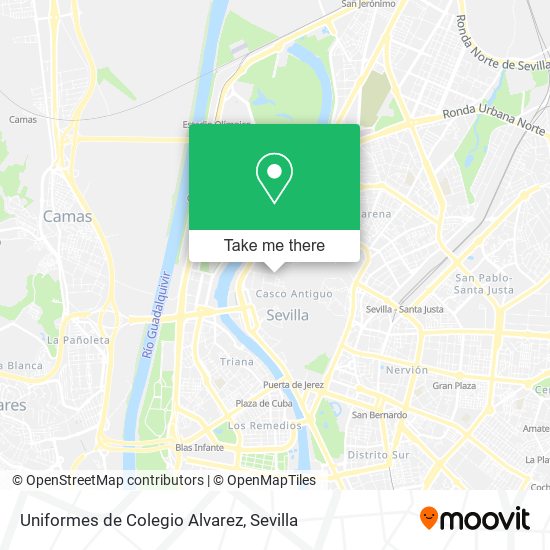 Uniformes de Colegio Alvarez map