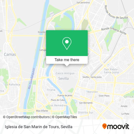 Iglesia de San Marin de Tours map