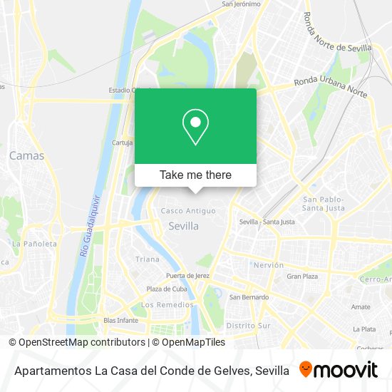 mapa Apartamentos La Casa del Conde de Gelves