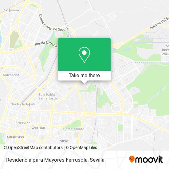 mapa Residencia para Mayores Ferrusola