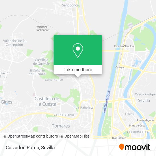 Calzados Roma map