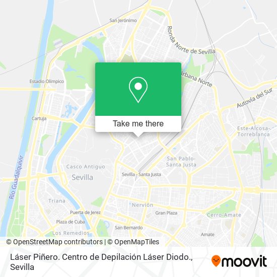 Láser Piñero. Centro de Depilación Láser Diodo. map