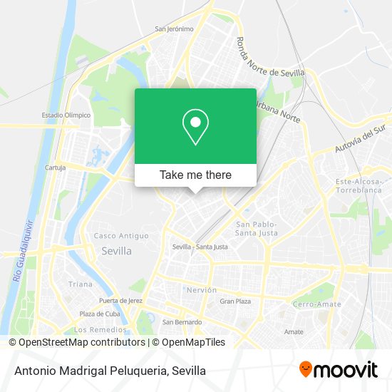Antonio Madrigal Peluqueria map