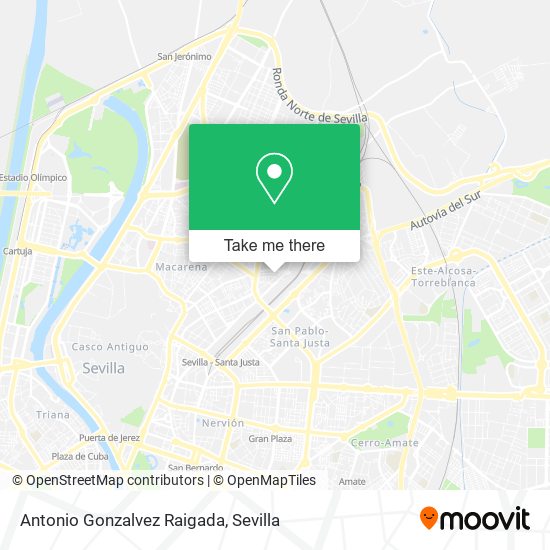 Antonio Gonzalvez Raigada map