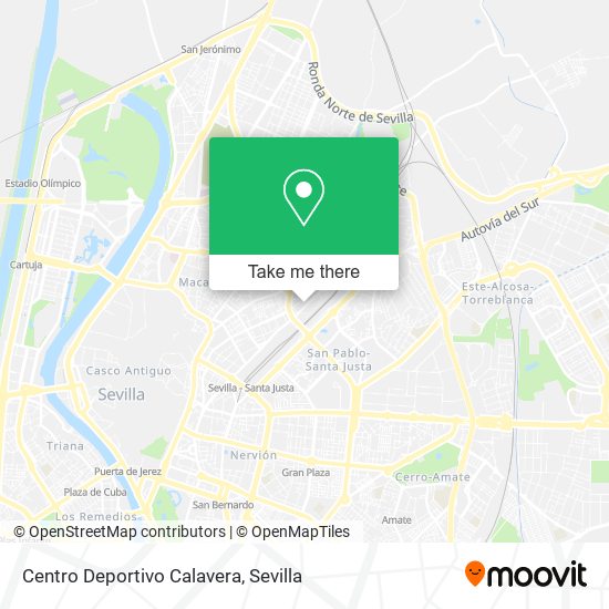 mapa Centro Deportivo Calavera