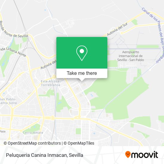Peluqueria Canina Inmacan map