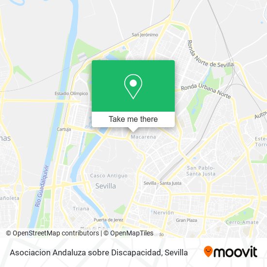 Asociacion Andaluza sobre Discapacidad map