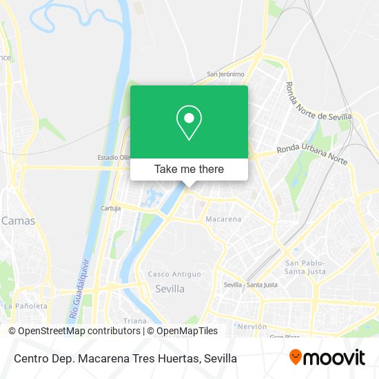 Centro Dep. Macarena Tres Huertas map
