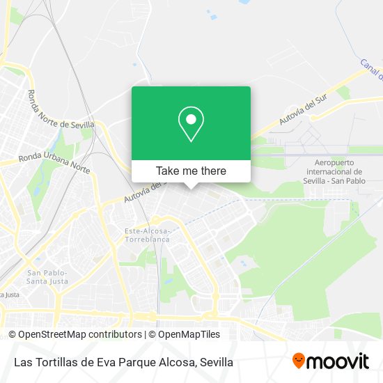 mapa Las Tortillas de Eva Parque Alcosa