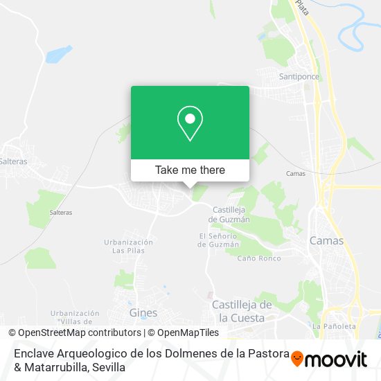 Enclave Arqueologico de los Dolmenes de la Pastora & Matarrubilla map