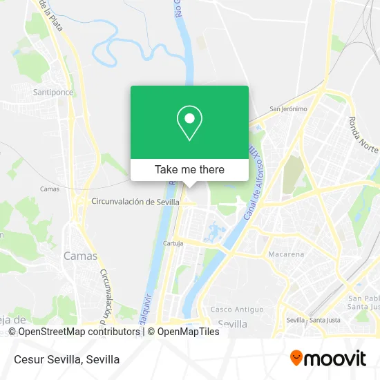 Cesur Sevilla map