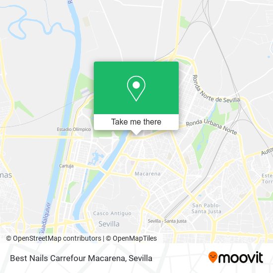 Best Nails Carrefour Macarena map