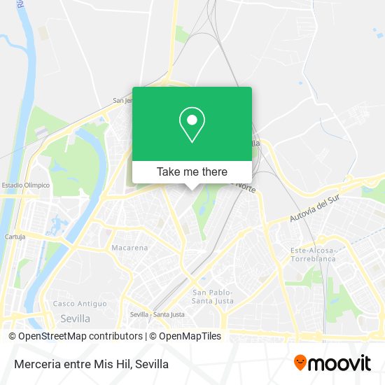 Merceria entre Mis Hil map