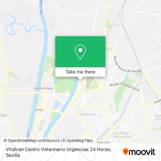 Vitalcan Centro Veterinario Urgencias 24 Horas map