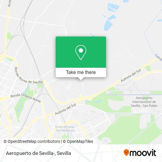 mapa Aeropuerto de Sevilla-