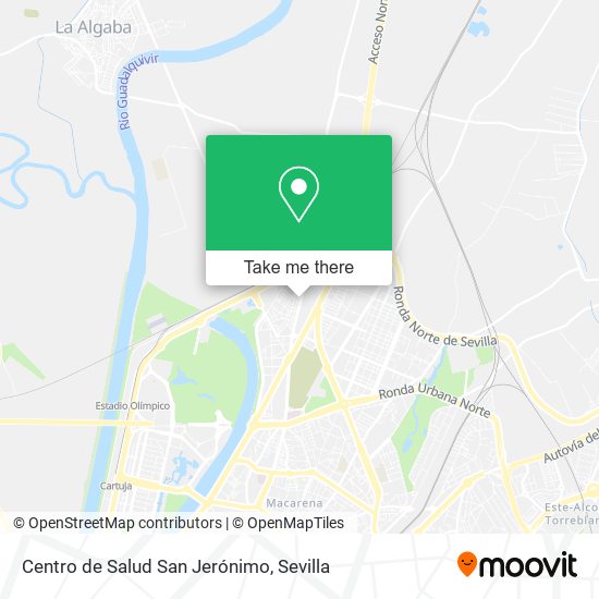 mapa Centro de Salud San Jerónimo