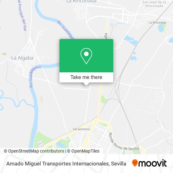 Amado Miguel Transportes Internacionales map