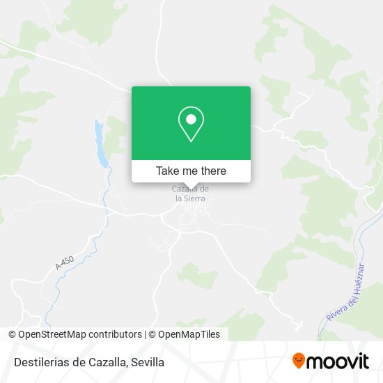 Destilerias de Cazalla map