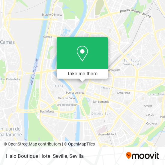 mapa Halo Boutique Hotel Seville