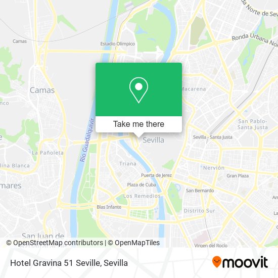 Hotel Gravina 51 Seville map