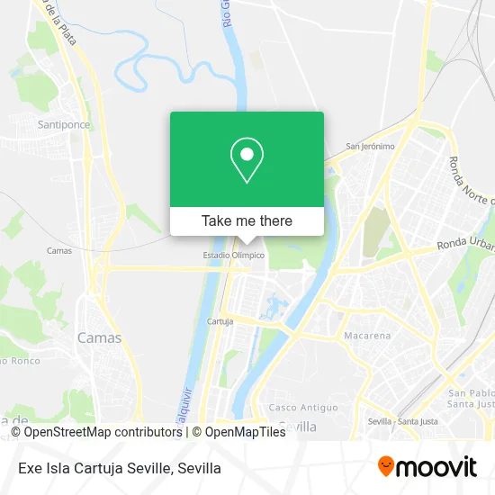 Exe Isla Cartuja Seville map
