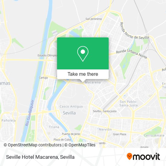 mapa Seville Hotel Macarena
