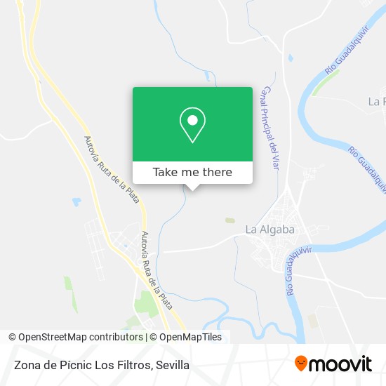 Zona de Pícnic Los Filtros map