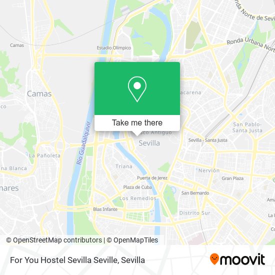 For You Hostel Sevilla Seville map