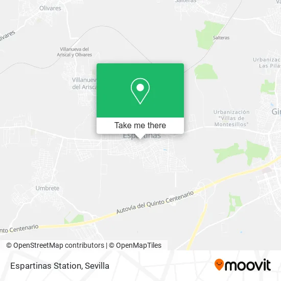 Espartinas Station map