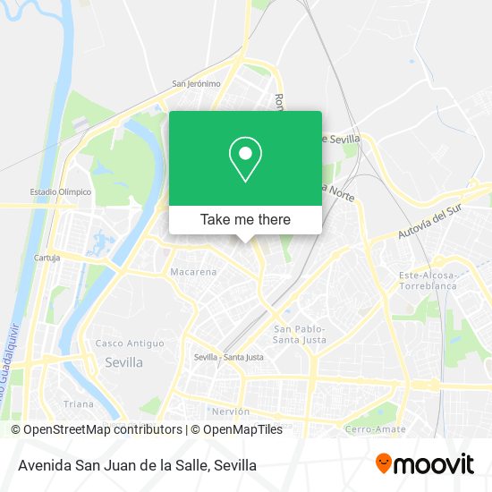 mapa Avenida San Juan de la Salle