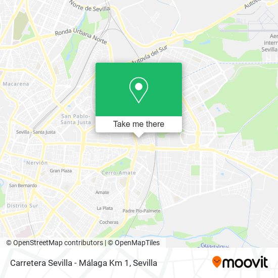 Carretera Sevilla - Málaga Km 1 map