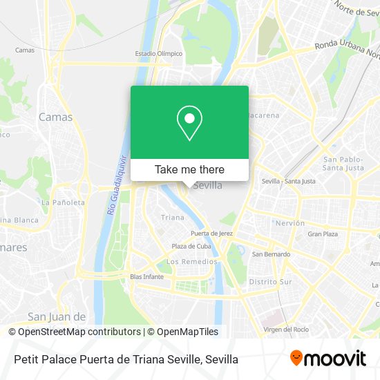 Petit Palace Puerta de Triana Seville map