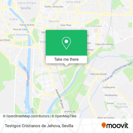 mapa Testigos Cristianos de Jehova