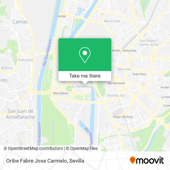 Oribe Fabre Jose Carmelo map