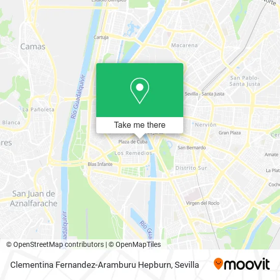 Clementina Fernandez-Aramburu Hepburn map
