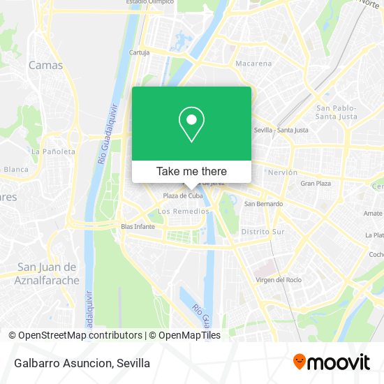 Galbarro Asuncion map