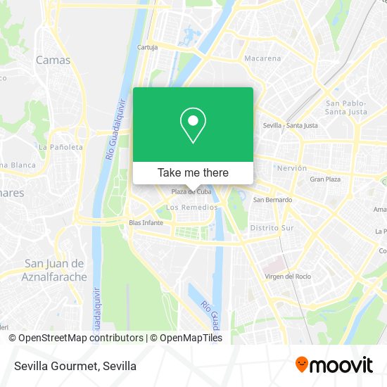 Sevilla Gourmet map