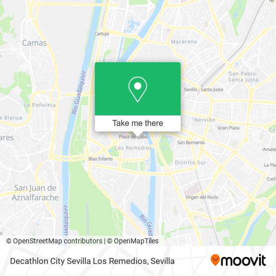 Decathlon City Sevilla Los Remedios map